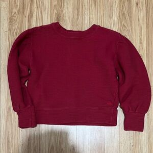 Albion Red Cropped Sweater